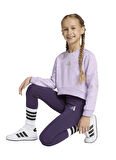 adidas Düz Açık Mor Kız Çocuk Eşofman Takımı JW2421 LG GLAM SET