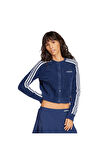 adidas  Kadın  Mavi  Ceket FLUFFY CARDIGAN JW3644