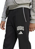 adidas Düz Paça Siyah Erkek Çocuk Eşofman Altı JM1538 J CLGT FL PNT