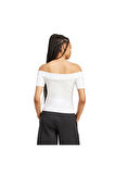 adidas Kadın  Beyaz  T-shirt BANDEAU SS JV9741