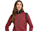 adidas Houndstooth Tt Kadın Günlük Ceket JY3461 Kırmızı