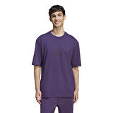 Z.N.E. Loose-Fit Erkek Mor Günlük Stil T-Shirt JW4783