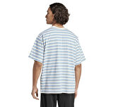 KB8355-E adidas Strıpe Tee Erkek T-Shirt Açık Mavi