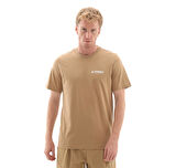 JX3853-E adidas Terrex Graphic Mountaın Erkek T-Shirt Krem