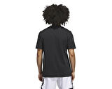 adidas Verbiage Tee Erkek Basketbol Tişörtü JX1745 Siyah