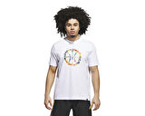 adidas Dawn2Dusk Tee 4 Erkek Basketbol Tişörtü JX1746 Beyaz