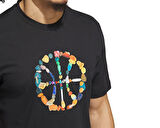 adidas Dawn2Dusk Tee 4 Erkek Basketbol Tişörtü JV8424 Siyah