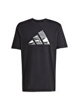 adidas JM6381 M CAMO LOGO T Siyah Bisiklet Yaka Normal Baskılı Erkek T-Shirt