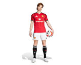 adidas Erkek Manchester United 25/26 İç Saha Şortu Erkek Futbol Şortu JI7430 Beyaz