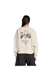adidas Kadın Bej BUFFY CREW Sweatshirt JX1275