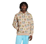 JW1084-E adidas Graphıc Lo Hd Erkek Sweatshirt Krem