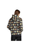 adidas Erkek  Siyah  Sweatshirt GRAPHIC LO HD JW1085