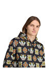 adidas Erkek  Siyah  Sweatshirt GRAPHIC LO HD JW1085