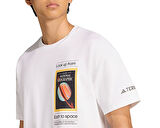 adidas Terrex National Geographic  U Ar F Gfx T Unisex Outdoor Tişörtü KC2349 Beyaz