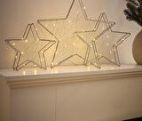 LED’li Dekoratif Yıldız, 3 adet, Büyük