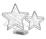 LED’li Dekoratif Yıldız, 2 adet, Küçük