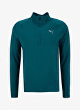Puma 68952221 TRAINING 1/4 Zip Malachite Yeşil Regular Fit Düz Erkek Gömlek