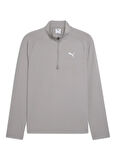 Puma 68952220 TRAINING 1/4 Zip Concrete Gri Regular Fit Düz Erkek Gömlek