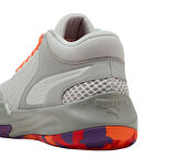 312315-01 Puma Court Pro 2 Marble Jr &amp;Ccedil;ocuk Spor Ayakkabı Gri