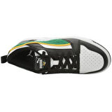 Puma Rebound V6 Lo Super Puma Jr-White-Green-Black Çocuk Ayakkabı-Beyaz