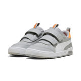 Puma Multiflex 2 SL V PS-Gray Echo-White Çocuk Ayakkabı-Gri