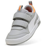 Puma Multiflex 2 SL V PS-Gray Echo-White Çocuk Ayakkabı-Gri
