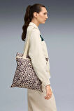 Kadın Bej Pop Tote Omuz Çantası 091336-06