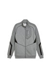 BMW MMS SWEAT JACKET Gri Erkek Fermuarlı Üst