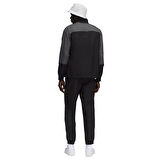 Woven Colorblock Erkek Siyah Günlük Stil Eşofman Takımı 68817301