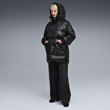Style Hooded Down Kadın Siyah Günlük Stil Mont 68838901