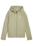 Puma 68814182 EVOSTRIPE Full-Zip Hoodie Yeşil Regular Fit Düz Kadın Zip Ceket
