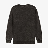 Puma Ess Elevated Wash Crew Erkek Siyah Sweatshirt