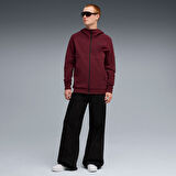 Tech Full-Zip Hoodie Erkek Bordo Günlük Stil Sweatshirt 68804596