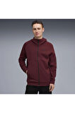 PUMATECH FZ Hoodie Kırmızı Erkek Fermuarlı Üst