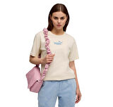 688077-87 Puma Ess Nature 2.0 Relaxed Tee Kadın T-Shirt Krem