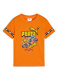 Puma Düz Turuncu Erkek Çocuk T-Shirt 63239526-PUMA X HOT WHEELS Graphic