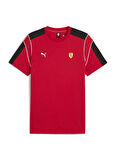 Puma 63276602 Ferrari MT7 Tee Rosso Cors Kırmızı Yuvarlak Yaka Regular Fit Düz Erkek T-Shirt