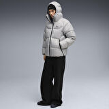 Hooded Down Puffer Erkek Gri Günlük Stil Mont 68838263