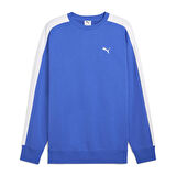 T7 Relaxed Crew Erkek Mavi Günlük Stil Sweatshirt 63343313