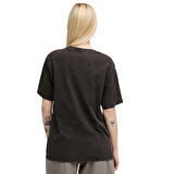 Ess Elevated Wash Tee Kadın Siyah Günlük Stil T-Shirt 68810201