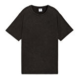 Ess Elevated Wash Tee Kadın Siyah Günlük Stil T-Shirt 68810201