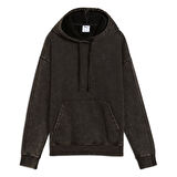 Ess Elevated Wash Hoodie Kadın Siyah Günlük Stil Sweatshirt 68810301