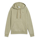 Ess Elevated Wash Hoodie Kadın Yeşil Günlük Stil Sweatshirt 68810382