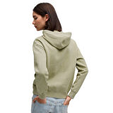 Ess Elevated Wash Hoodie Kadın Yeşil Günlük Stil Sweatshirt 68810382