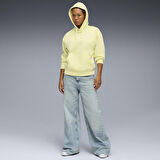 Ess Small No. 1 Logo Kadın Sarı Günlük Stil Sweatshirt 68239735