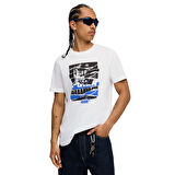 Graphic Tee Erkek Beyaz Günlük Stil T-Shirt 68804102