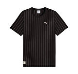 688220-01 Puma Class Striped Tee Erkek T-Shirt