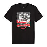 Graphic Tee Erkek Siyah Günlük Stil T-Shirt 68804101