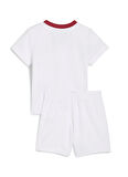Puma Lastikli Bel Standart Beyaz - Turuncu Bebek Şort Takım 77983502-GSK Away Babykit w/o Socks