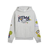 Puma Sticker Pack Pullover Hoodie Erkek Yetişkin Sweatshirt
